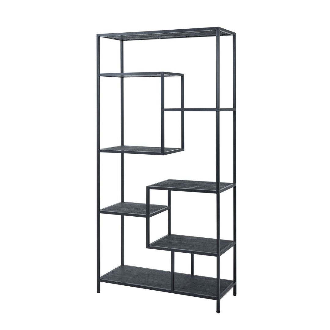 Large Black Multi Shelf Unit - 22714