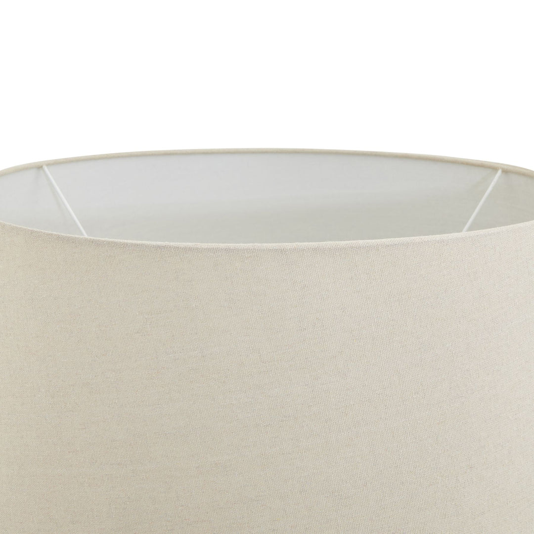 Amalfi Grey Table Lamp With Linen Shade - 23013