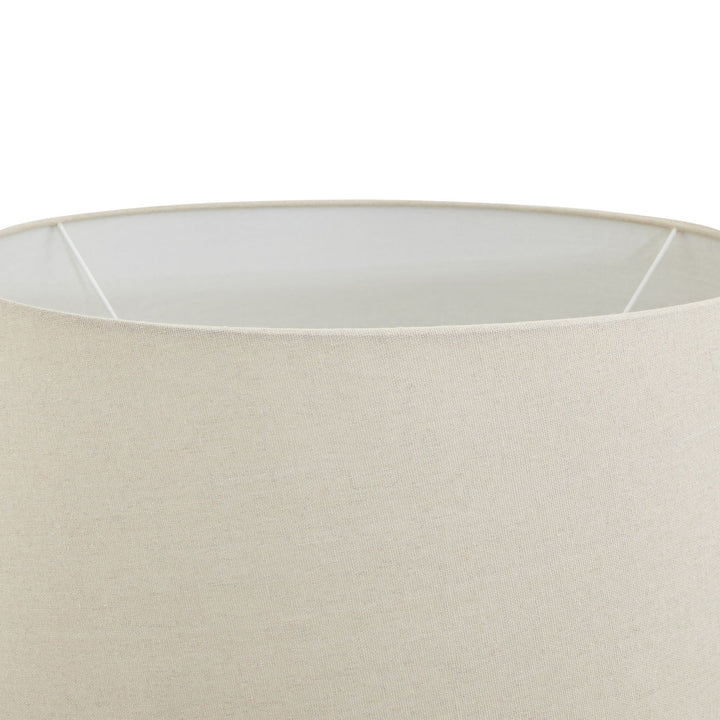 Amalfi Grey Table Lamp With Linen Shade - 23013