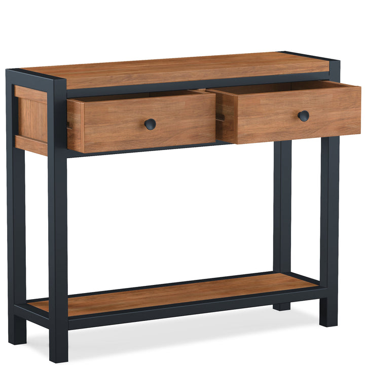 Marcellus Acacia Collection 2 Drawer Console