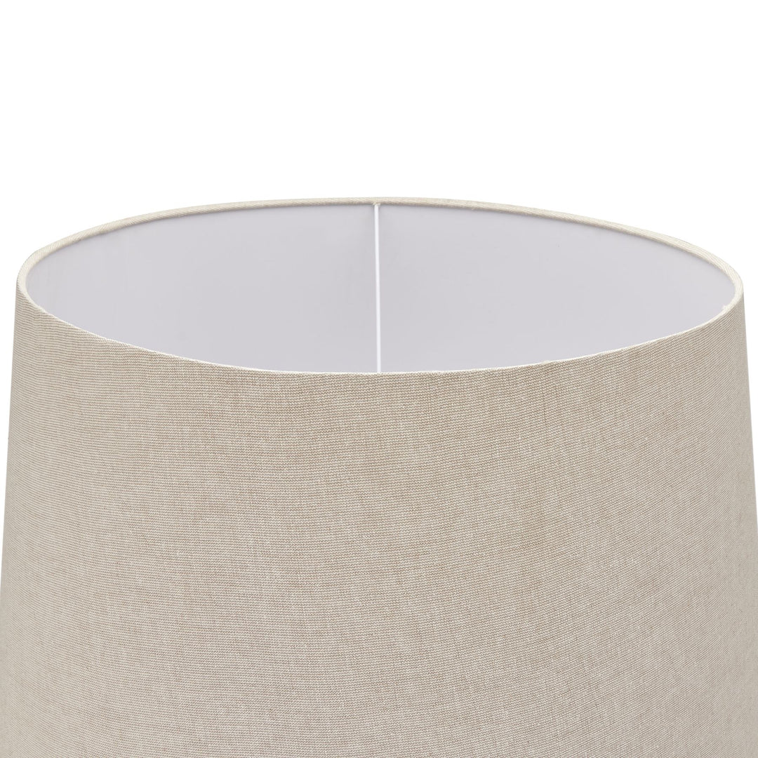 Delaney Grey Droplet Floor Lamp With Linen Shade - 22665