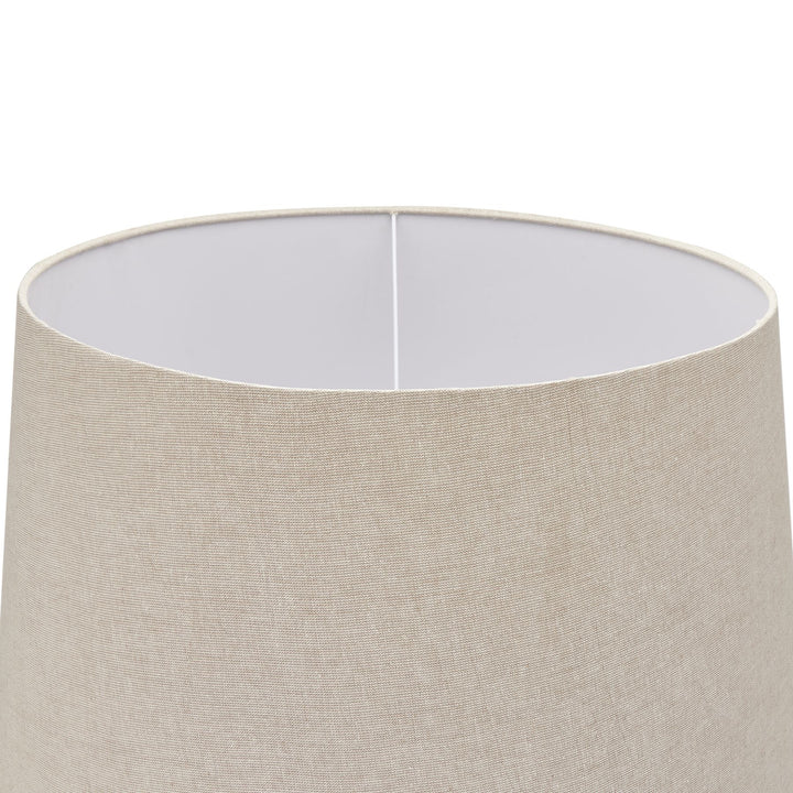 Delaney Grey Droplet Floor Lamp With Linen Shade - 22665