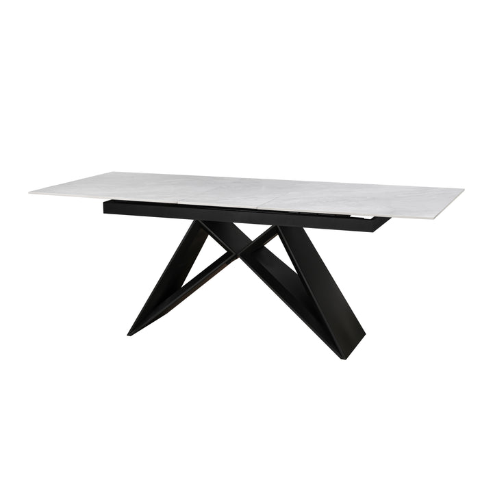 Terrance Ceramic Argento Grey Dining Table