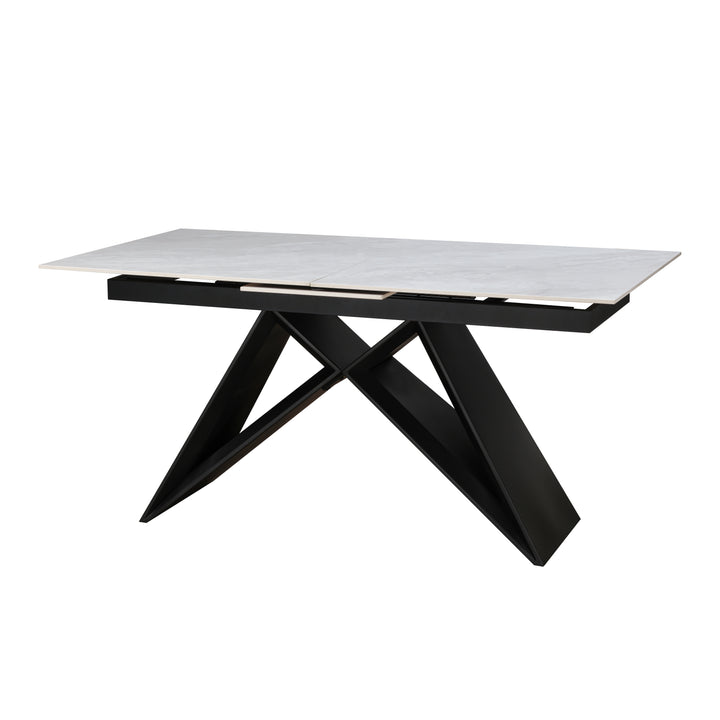 Terrance Ceramic Argento Grey Dining Table