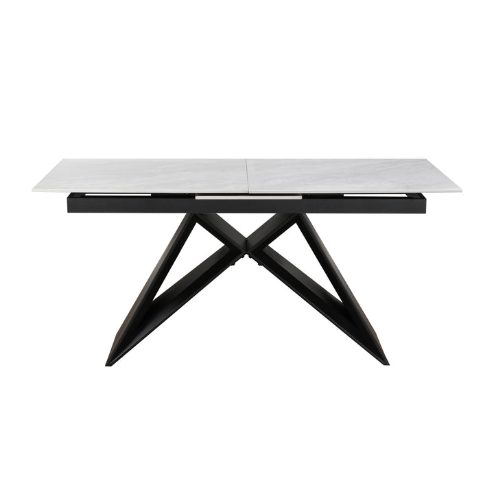 Terrance Ceramic Argento Grey Dining Table