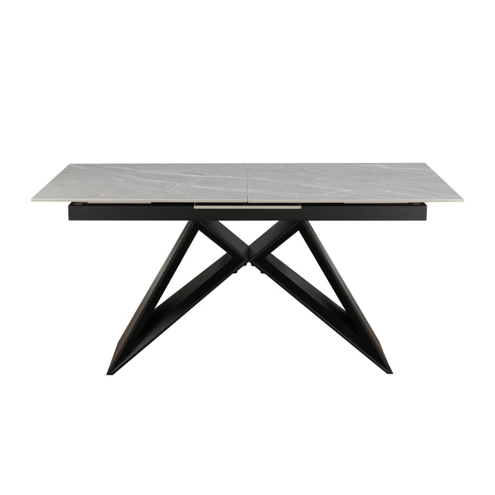 Terrance Ceramic Argento Grey Dining Table