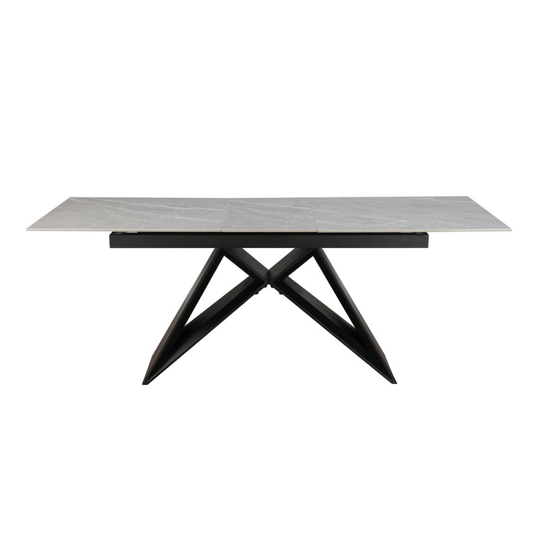 Terrance Ceramic Argento Grey Dining Table