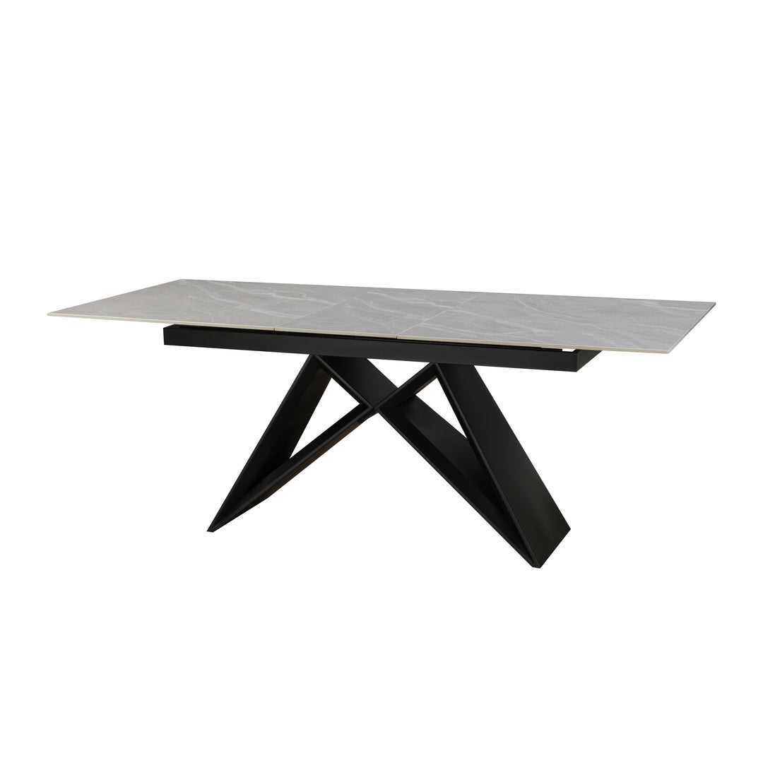 Terrance Ceramic Argento Grey Dining Table