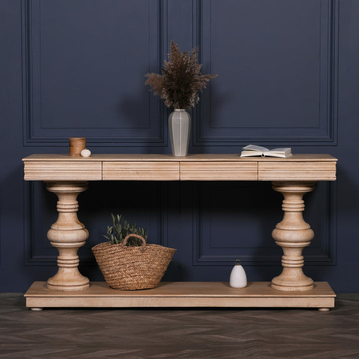 180CM  CONSOLE TABLE WITH DRAWERS