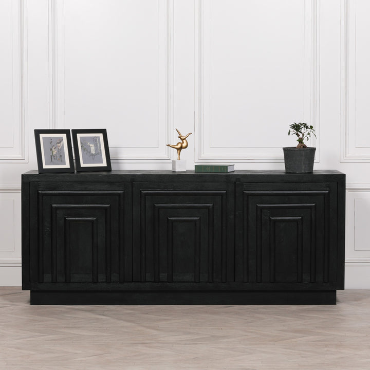 Black Wooden Contemporary Sideboard