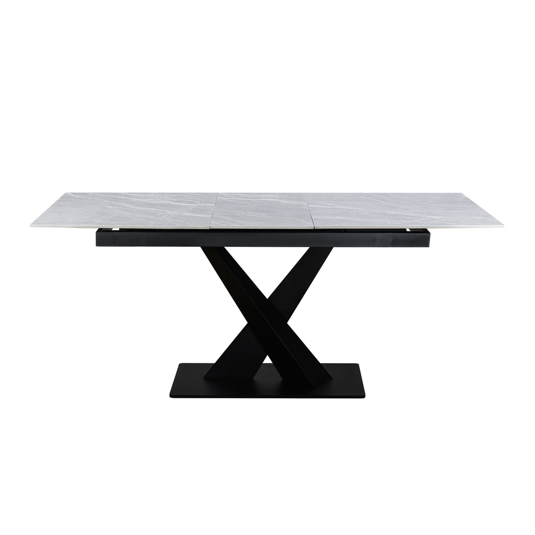 Raymond Ceramic Argento Grey Dining Table