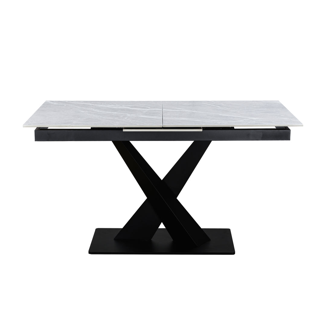 Raymond Ceramic Argento Grey Dining Table