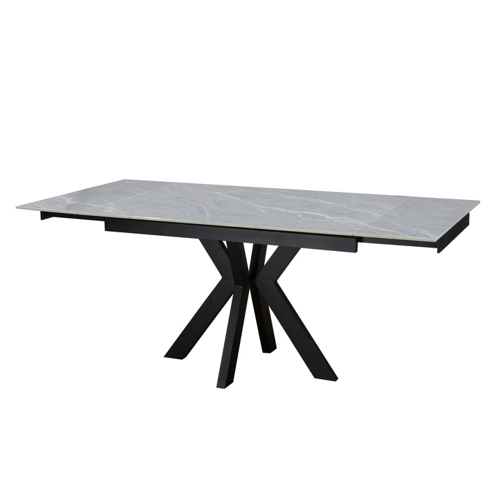 Vivenne Ceramic Argento Grey Dining Table