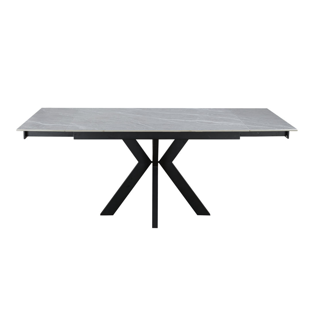 Vivenne Ceramic Argento Grey Dining Table