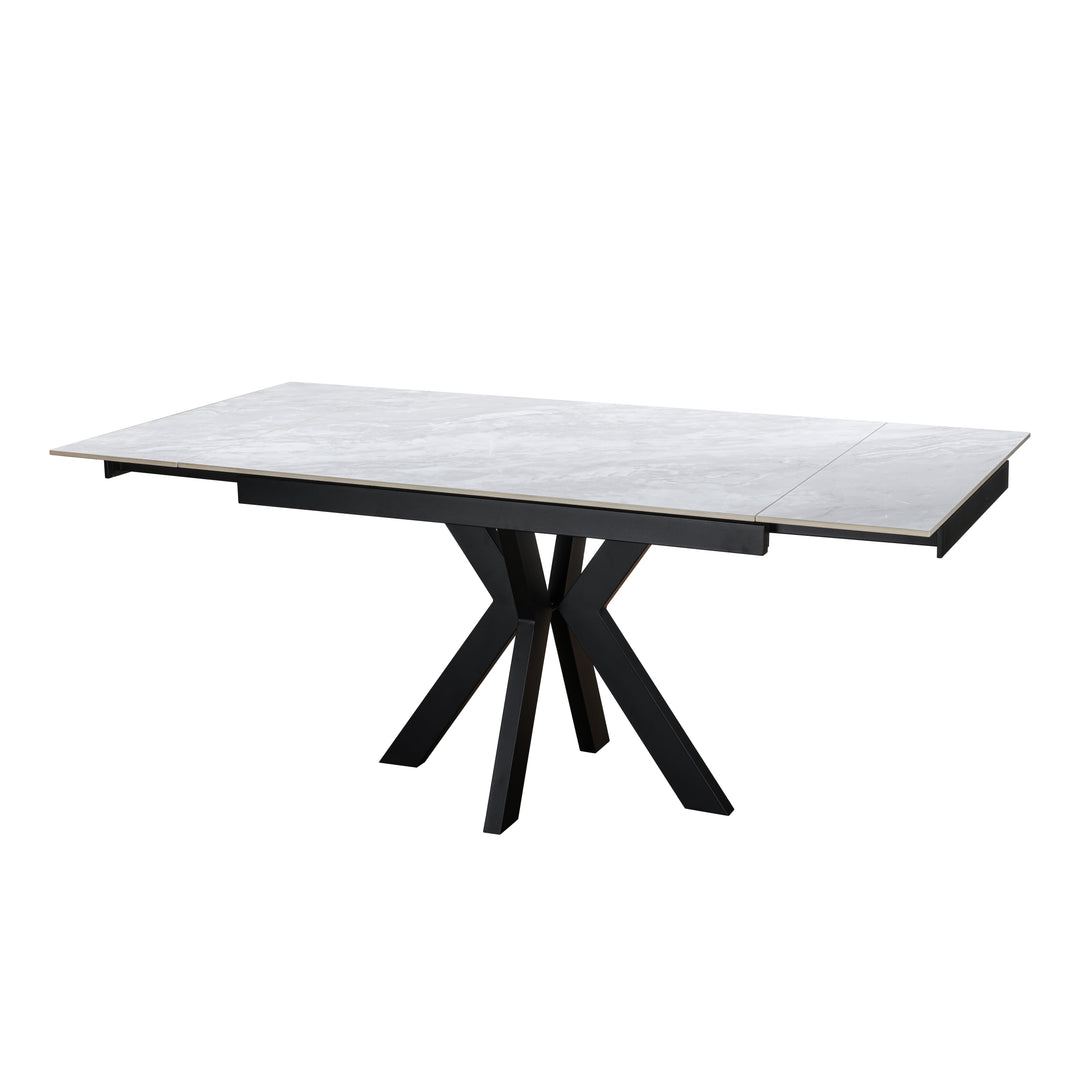 Vivenne Ceramic Argento Grey Dining Table