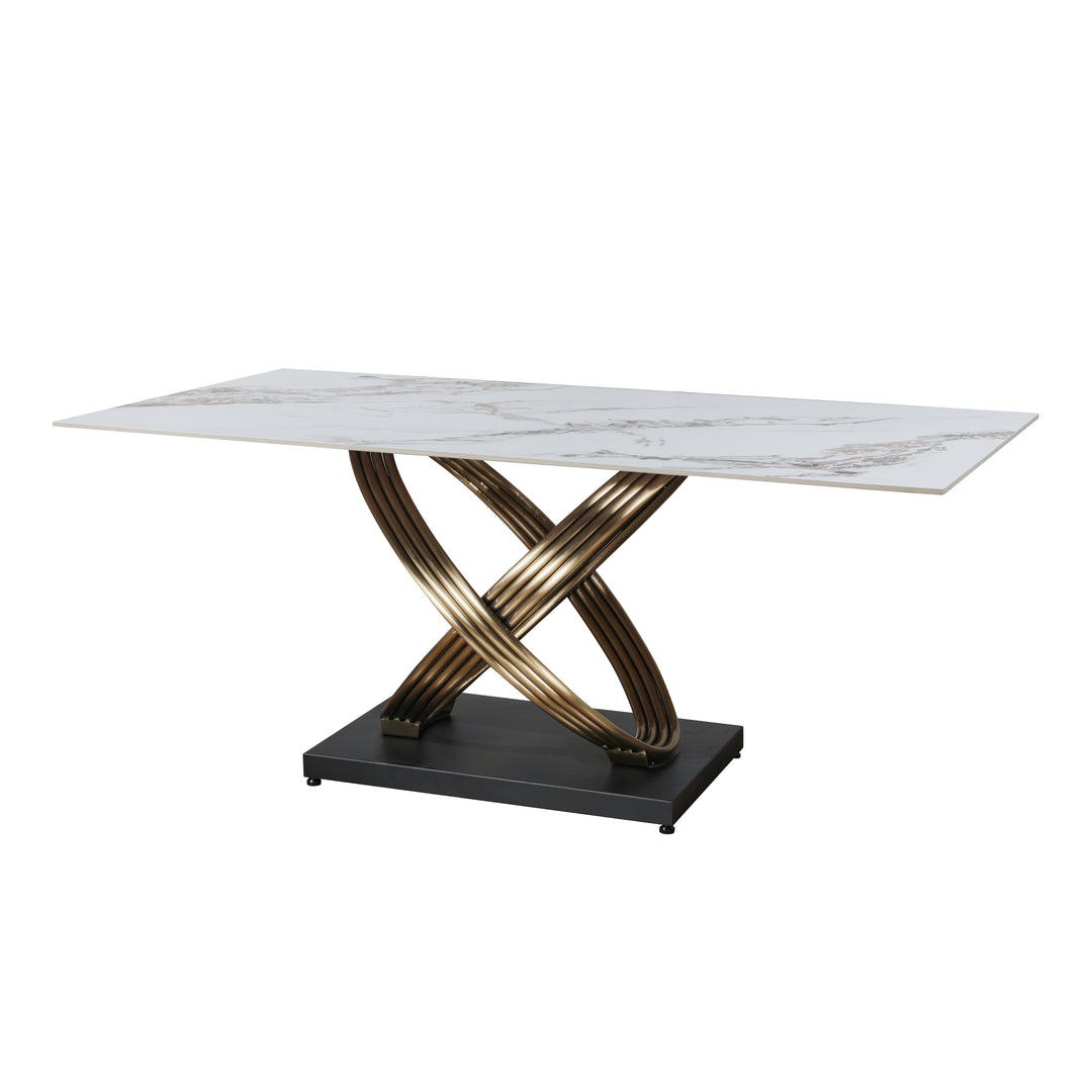 Matilda Ceramic Pierre Dawn Dining Table