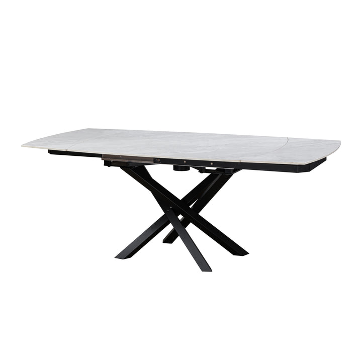 Olympia Argento Grey Ceramic Dining Table