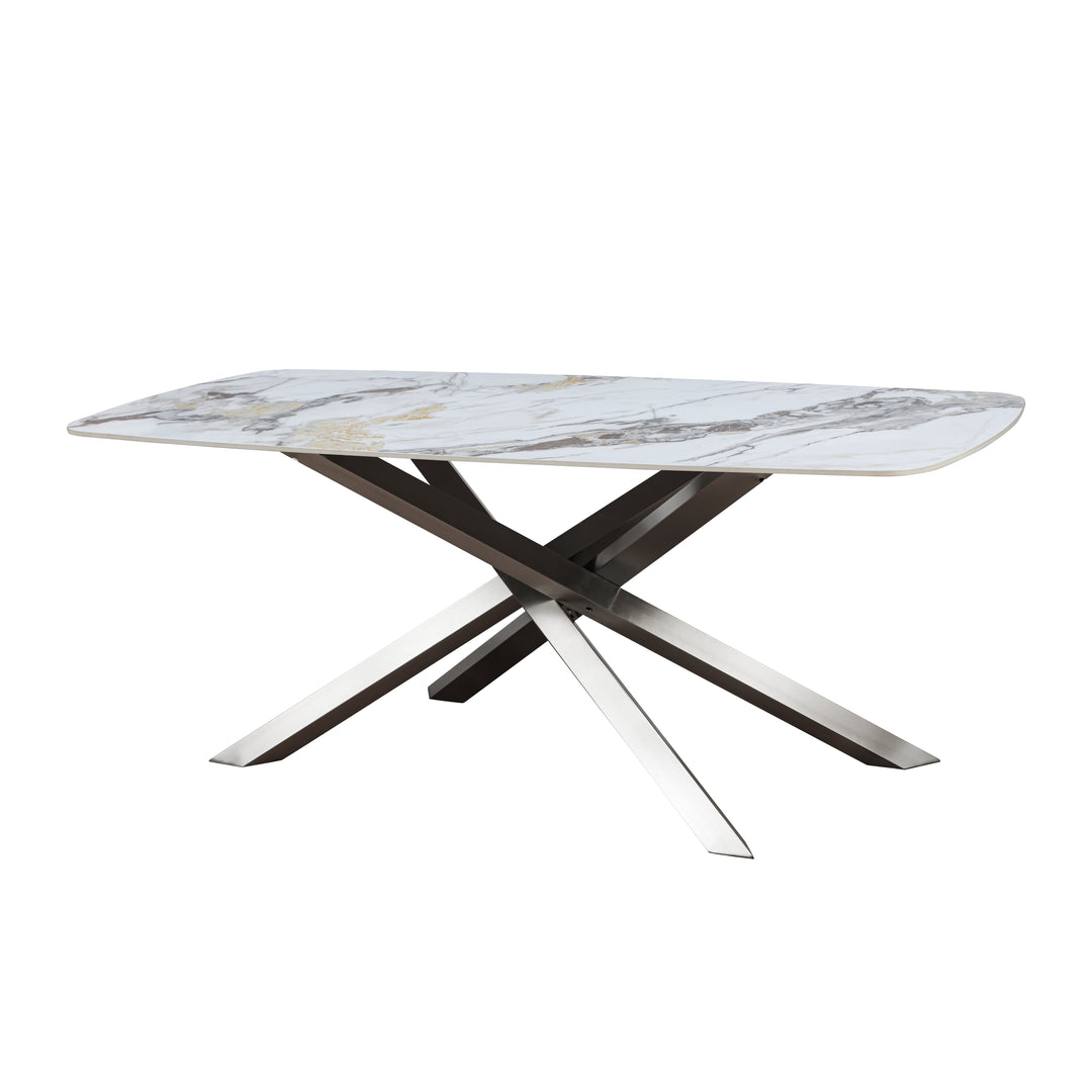 Lawrence Ceramic Dune Dining Table