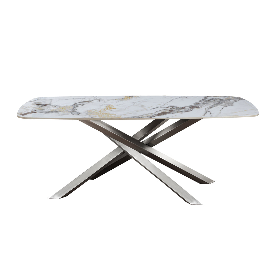 Lawrence Ceramic Dune Dining Table