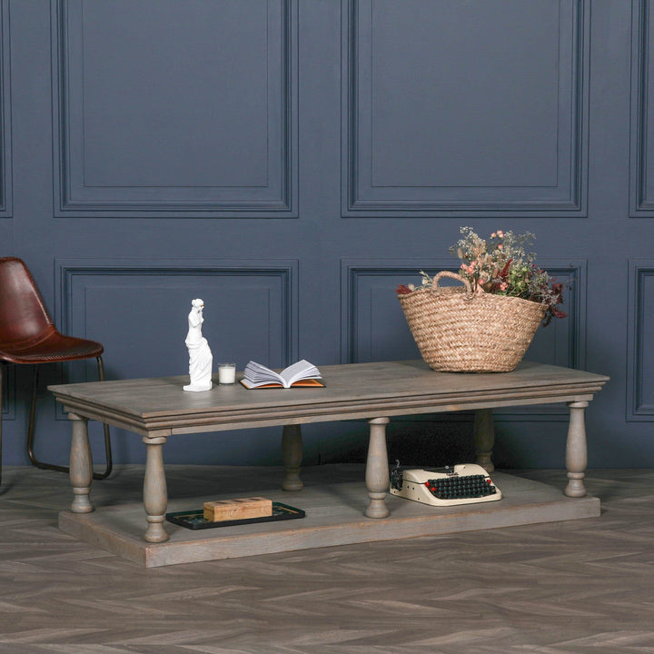 Rustic Column Coffee Table