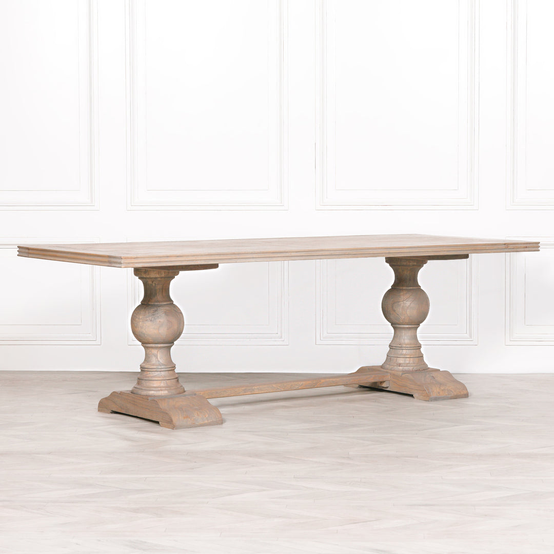 RUSTIC WOODEN DINING TABLE 240CM