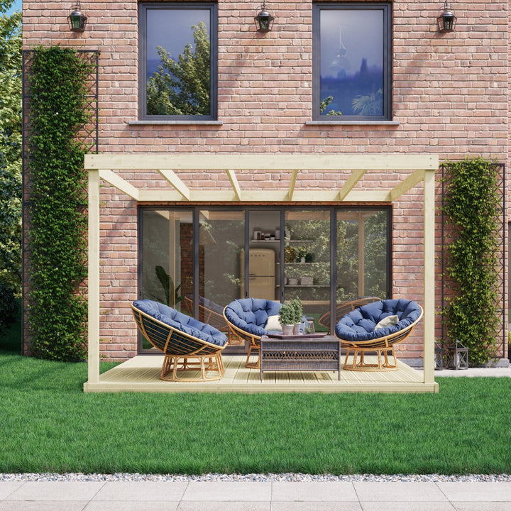 Wall Mounted Premium Pergola & Decking Kit