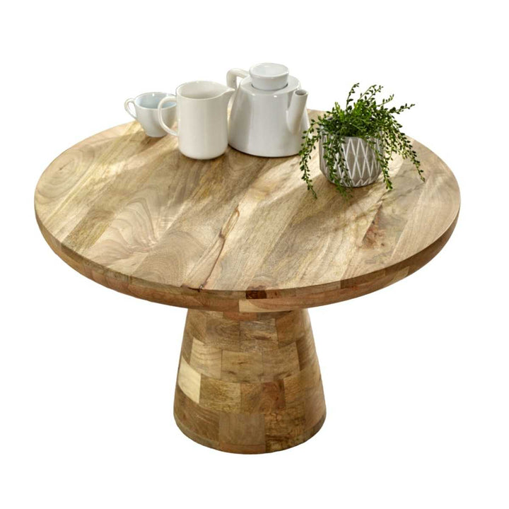 Surrey Solid Wood Coffee Table Mushroom Style